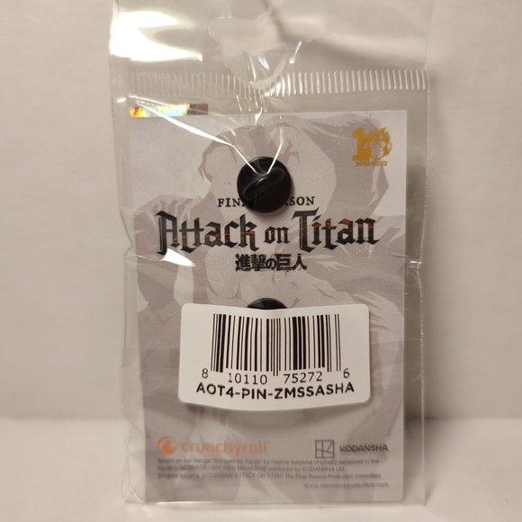 Sasha Braus Attack On Titan Limited Edition Lapel Pin - Picture 2 of 3